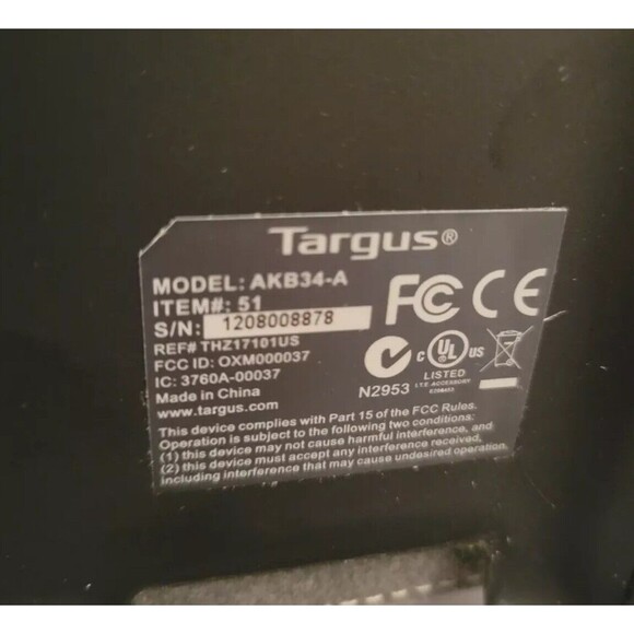 Targus - Tablet Case Cover - Leather Bluetooth Keyboard - AKB3-A - USED - Picture 5 of 8